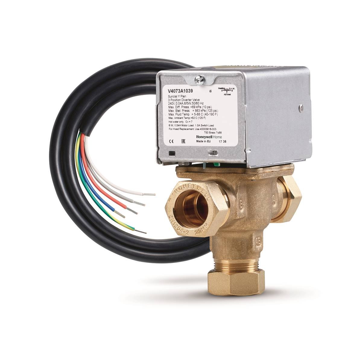 Honeywell Home 28mm 3 Way Midpos Valve V4073A1088/U
