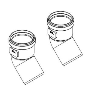 Ideal High Level 45 Degree Elbow (Pair) 203230