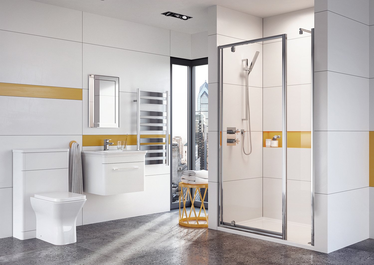 Instinct 6 Pivot Door 800mm V2INP8CS