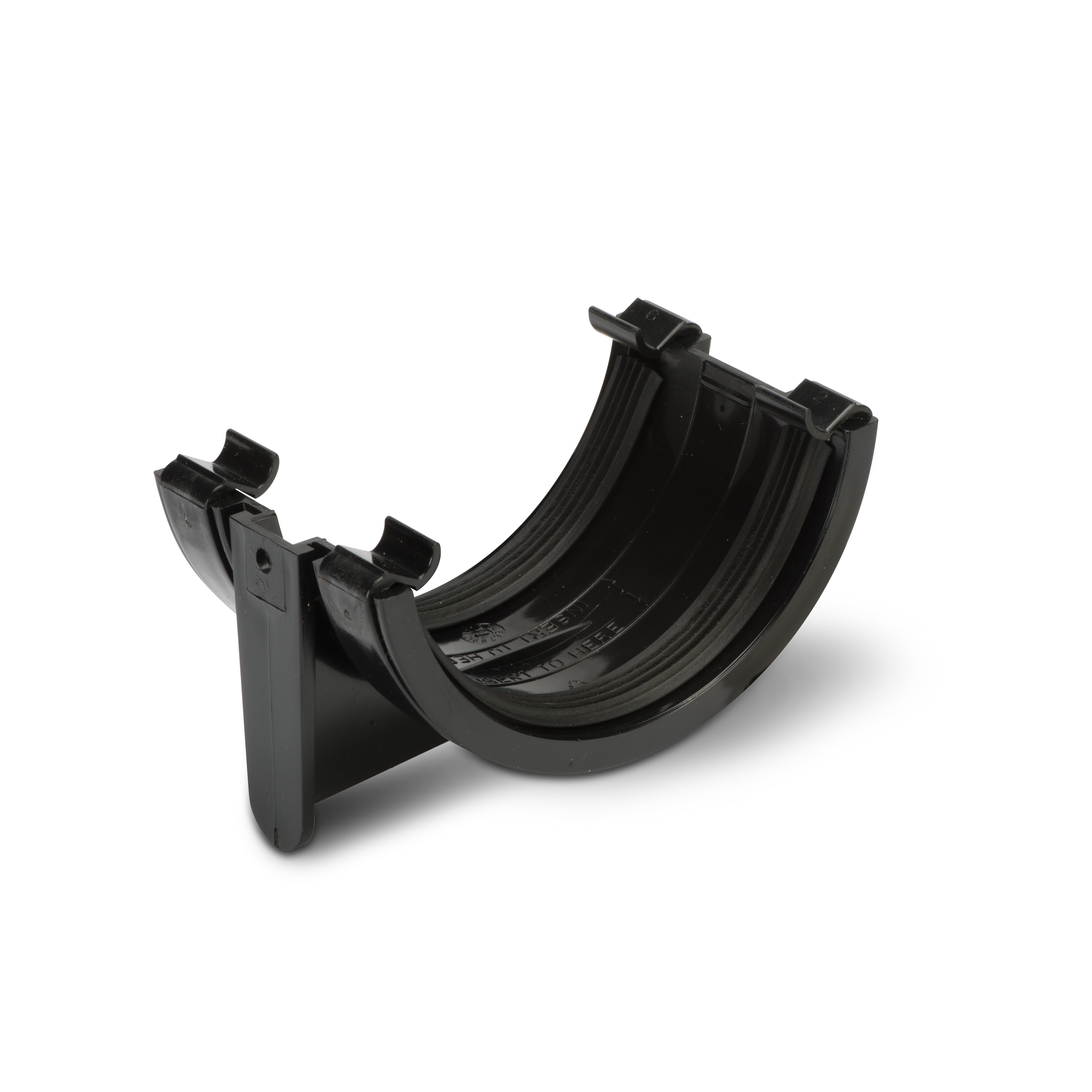 Polypipe Union Bracket Screw to Fascia Black