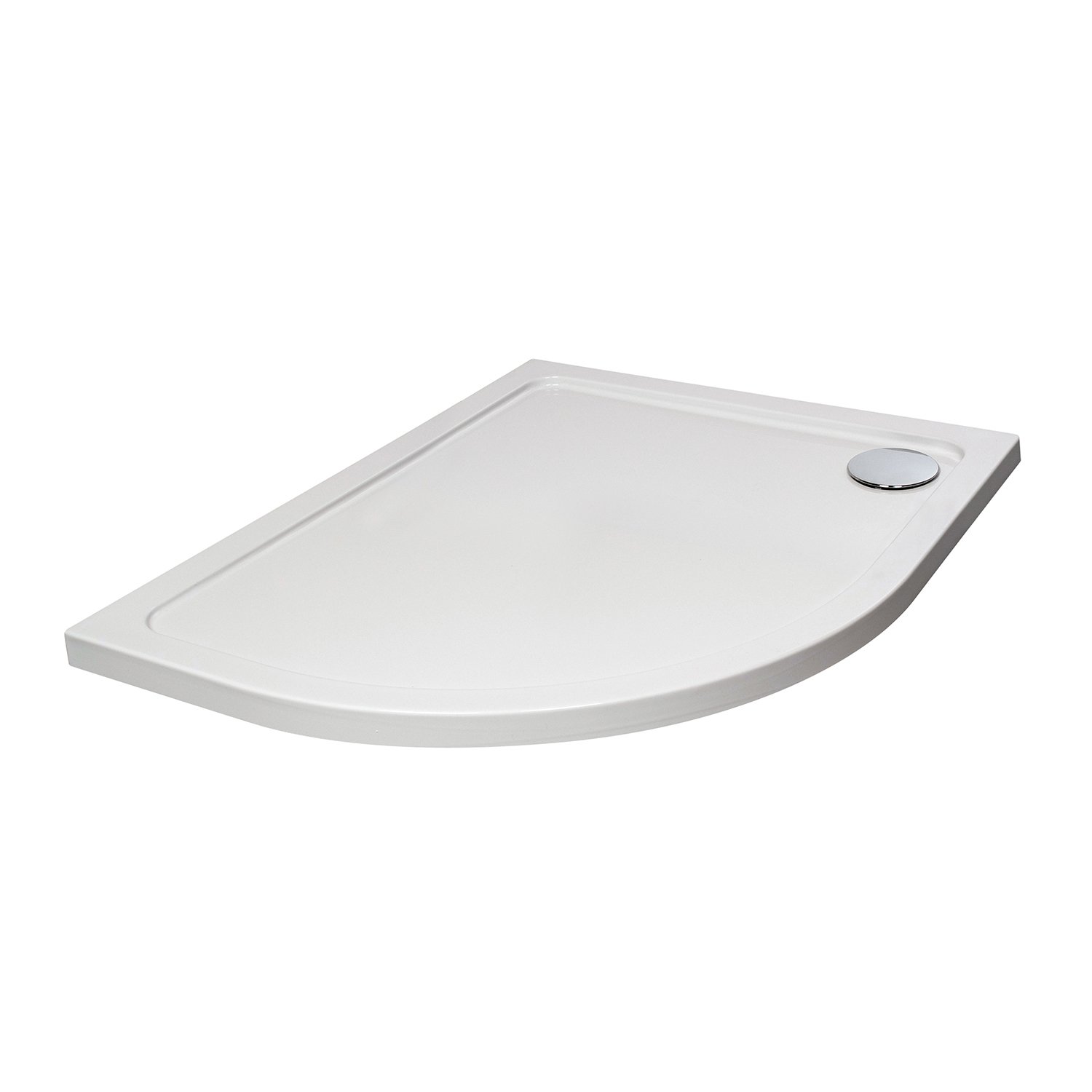 Instinct Low Profile 45mm 1000x800mm Offset Quadrant Shower Tray Left Hand H1080LQ100