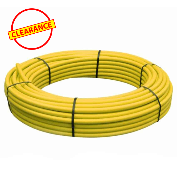 Polypipe 25mm x 100mm MDPE Yellow Gas Pipe Coil