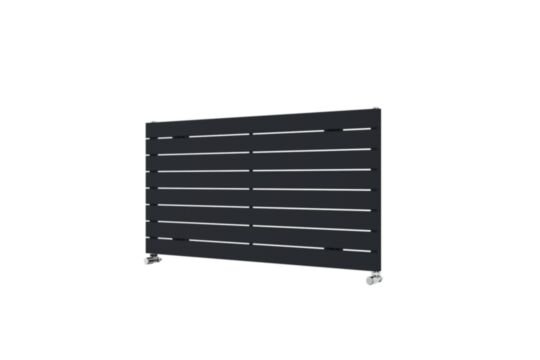 Tucker French 604 x 1200mm Single Panel Anthracite Horizontal Radiator (Heating Only)