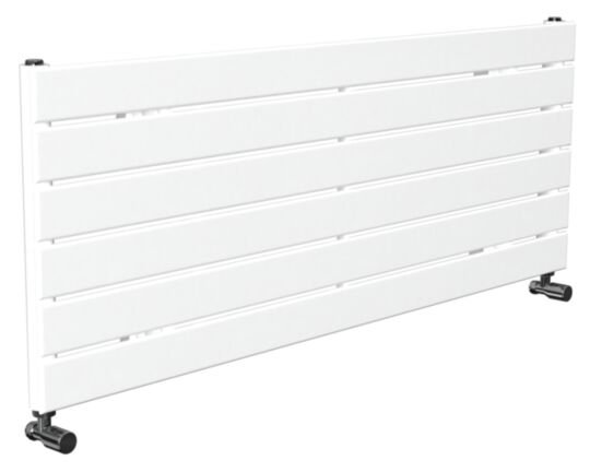 Tucker French 452 x 1200mm Single Panel White Horizontal Radiator (Heating Only)