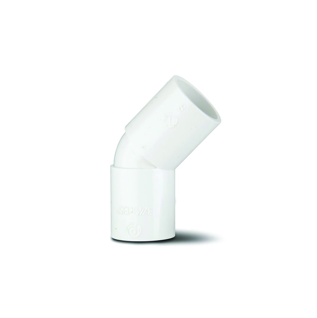 Polypipe 21.5mm Elbow Black