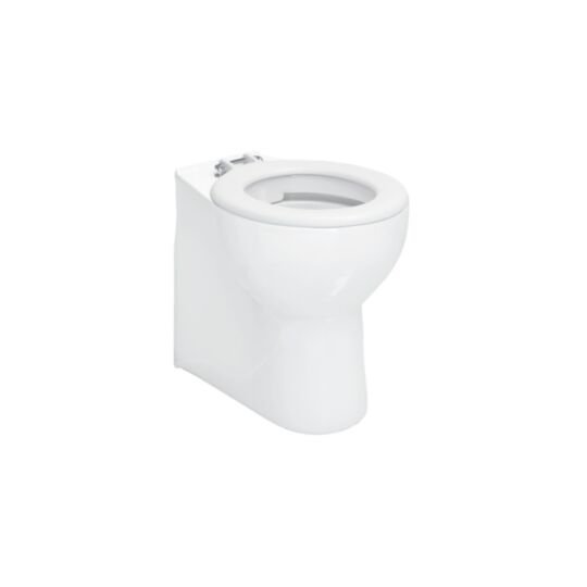 Tucker French Standard Height Rimless Back To Wall Pan (with Grey Ring Seat)