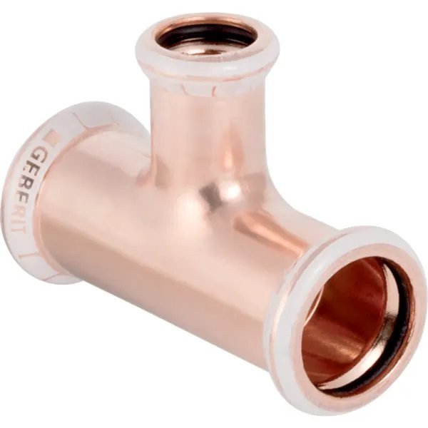 Geberit Mapress 22x15x15mm Reduced Copper Tee 61240