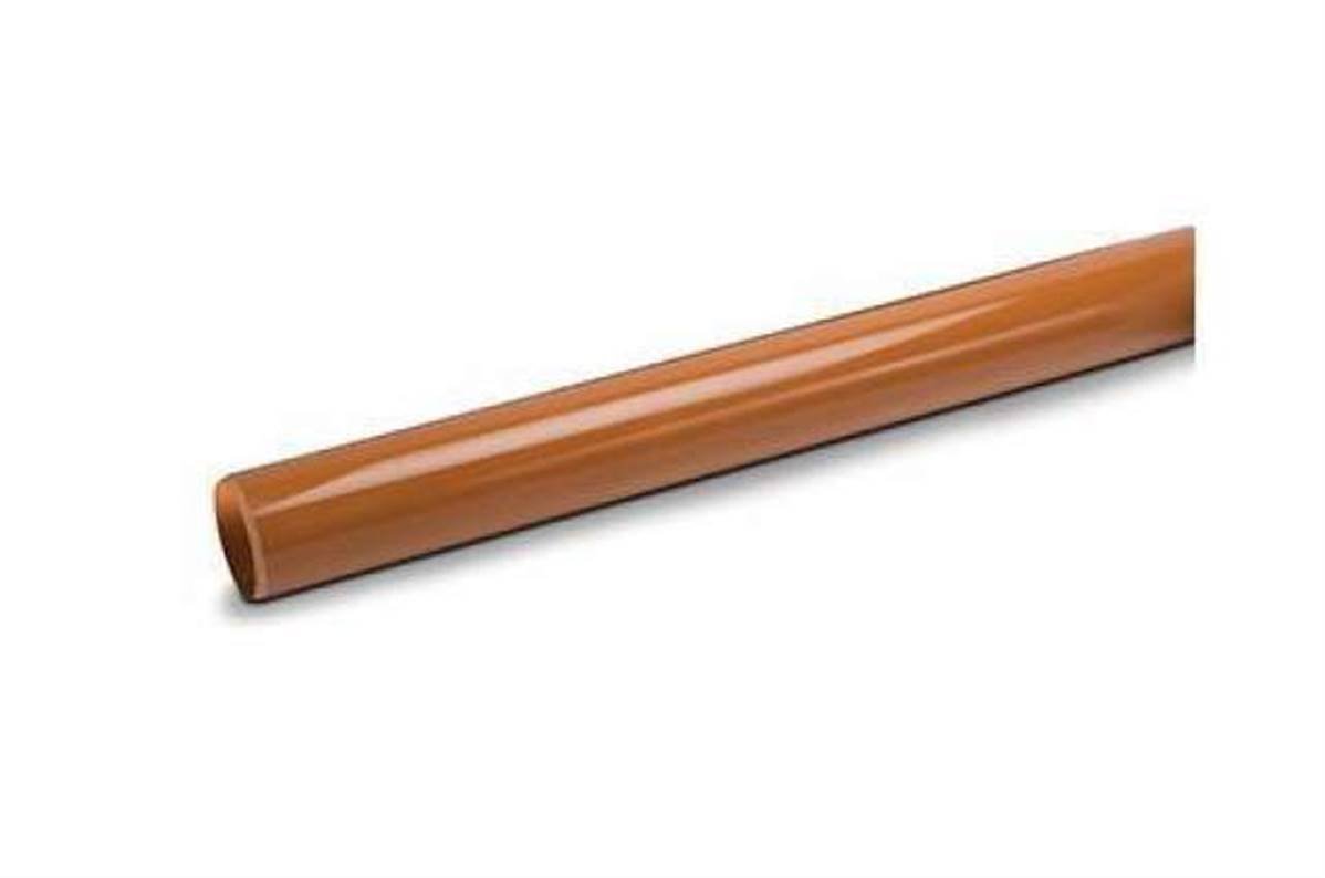 Polypipe Underground Drainage 110mm 3m Pipe Plain Ended UG430