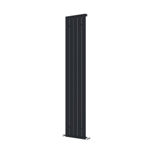 Tucker French 1800 x 370mm Single Panel Anthracite Vertical Radiator (Heating Only)