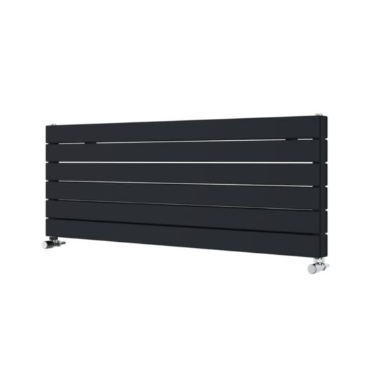 Tucker French 450 x 1200mm Double Panel Anthracite Horizontal Radiator (Heating Only)