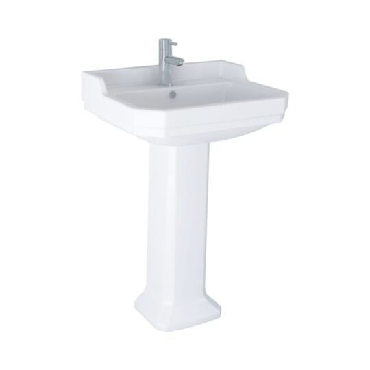 Tucker French Kingston 580mm Pedestal Basin One Taphole