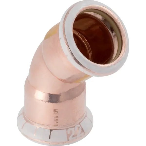 Geberit Mapress 22mm 45 Degree Copper Bend Gas 34516