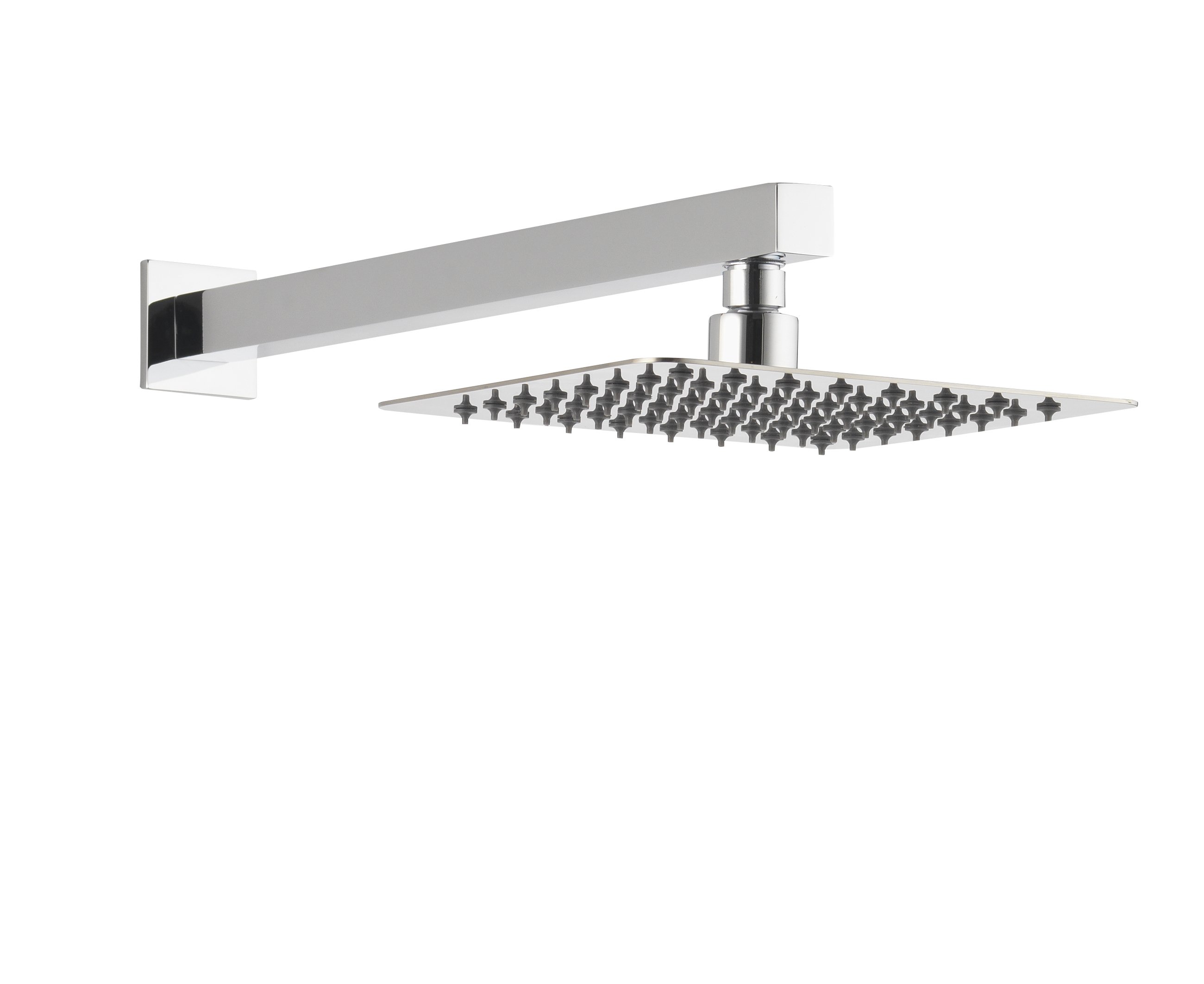 Instinct Nuance Square Wall Arm with 200mm Slimline Polished Head INS37016
