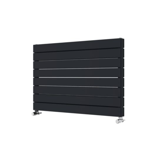 Tucker French 595 x 900mm Double Panel Anthracite Horizontal Radiator (Heating Only)