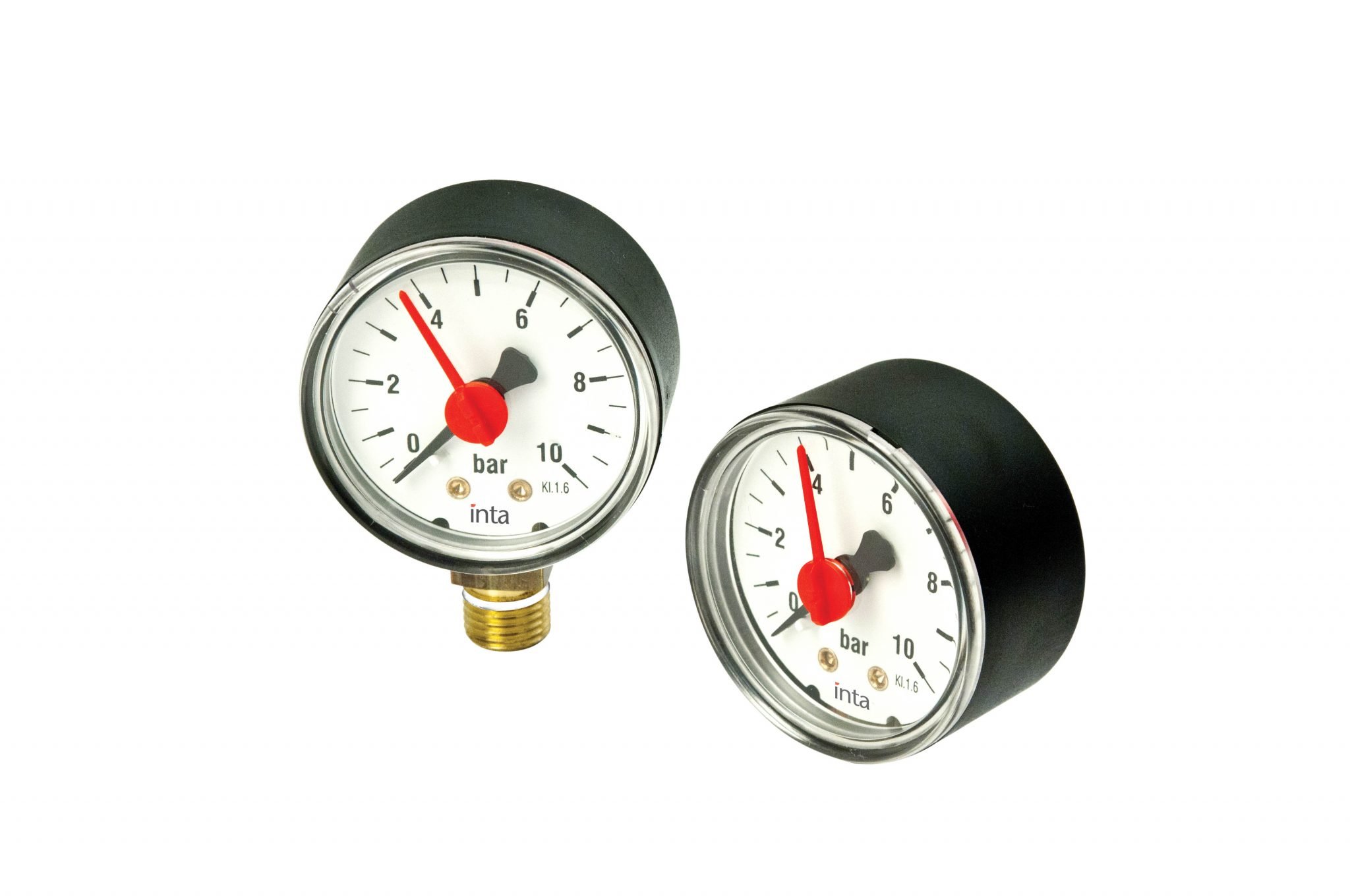 Inta 0-10 Bar 1/4" Back Connection Pressure Gauge GP1536010