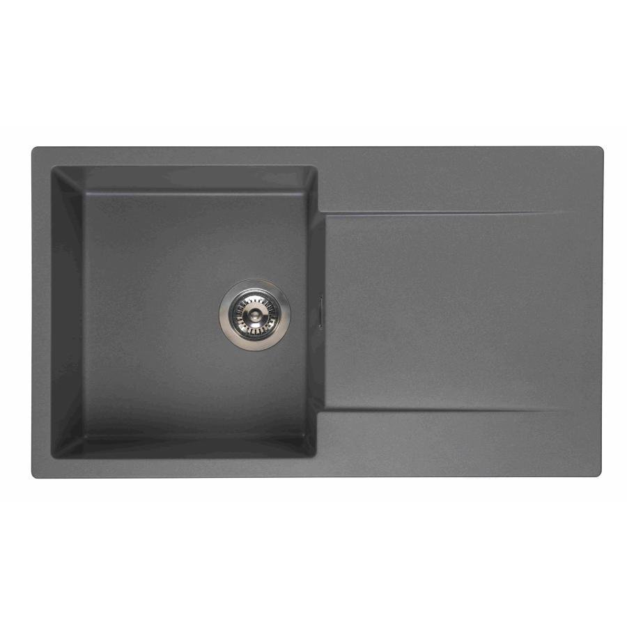 Reginox Amsterdam 10 Grey Silvery Granite - Single Bowl Kitchen Sink with Waste Included