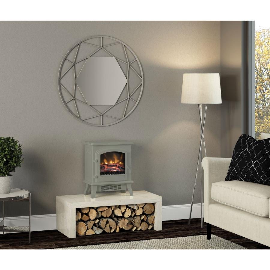 Be Modern Colman Electric Stove in French Grey Finish 27502 