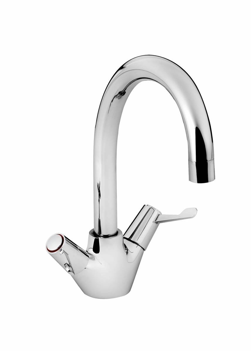 Bristan Lever Monobloc Sink Mixer Chrome with Ceramic Disc Valves