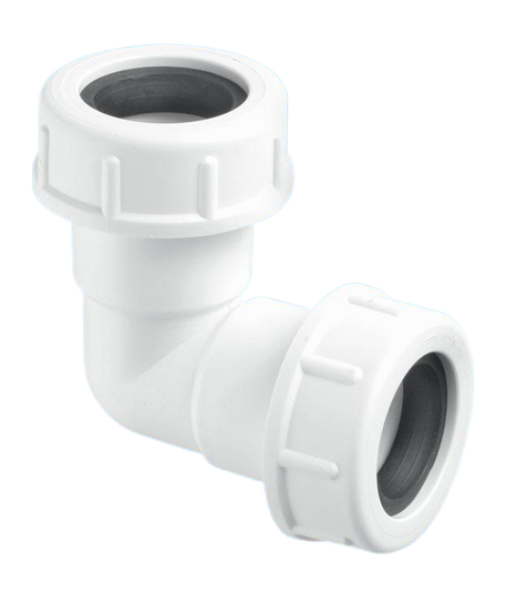 McAlpine 19-23mm 90 Degree Overflow Bend R2M