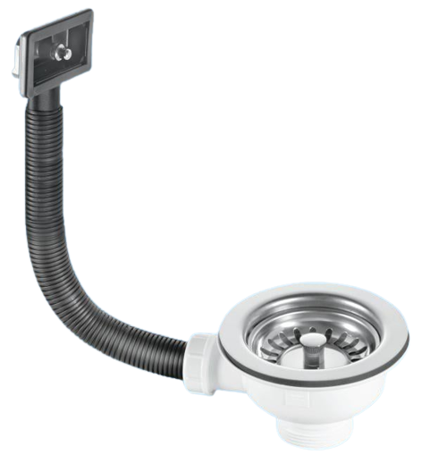 McAlpine 1 1/2" Basket Strainer and Rectangular Overflow BWSTOFRS