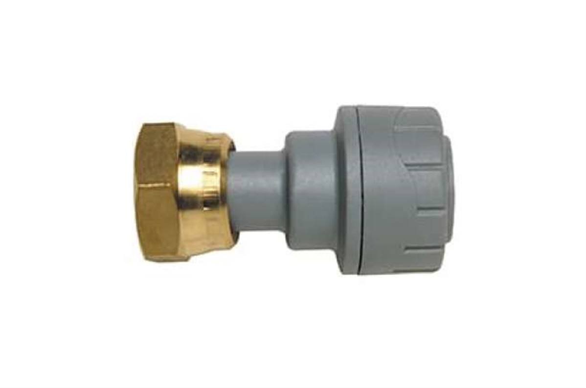 Polypipe PolyPlumb Connector (Brass Connecting Nut) 15mm x 1/2” PB715