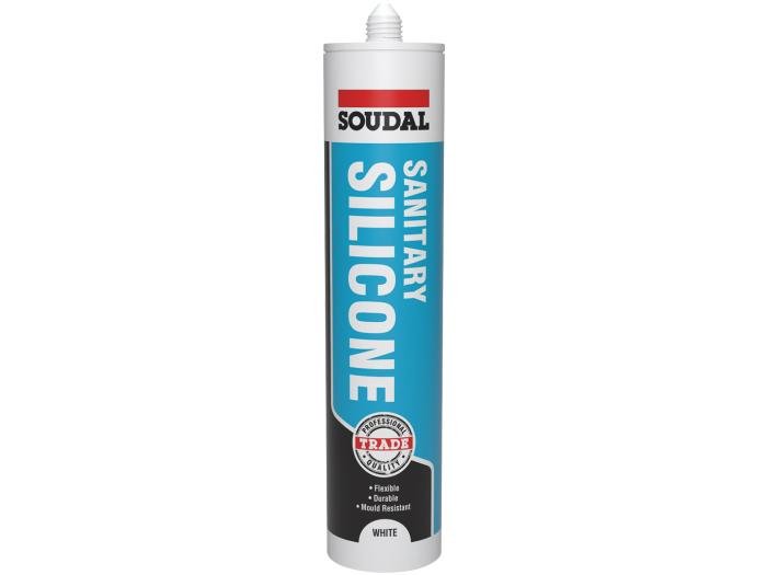 Soudal Trade Sanitary Silicone 290ml White 121647
