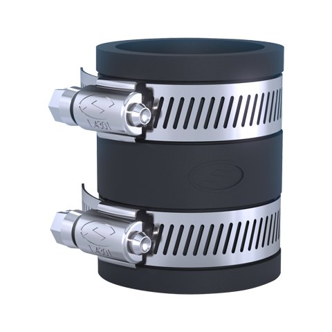 Fernco PlumbQwik Straight Coupling 37-45mm Black