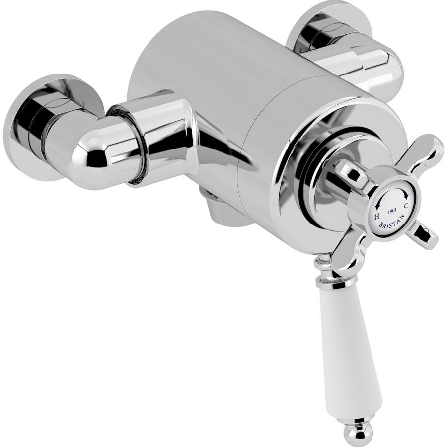 Bristan 1901 Exposed Concentric Chrome Shower Valve Only