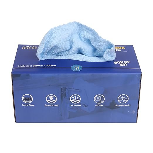 Arctic Hayes Microfibre Cloth Wipes - Box of 50