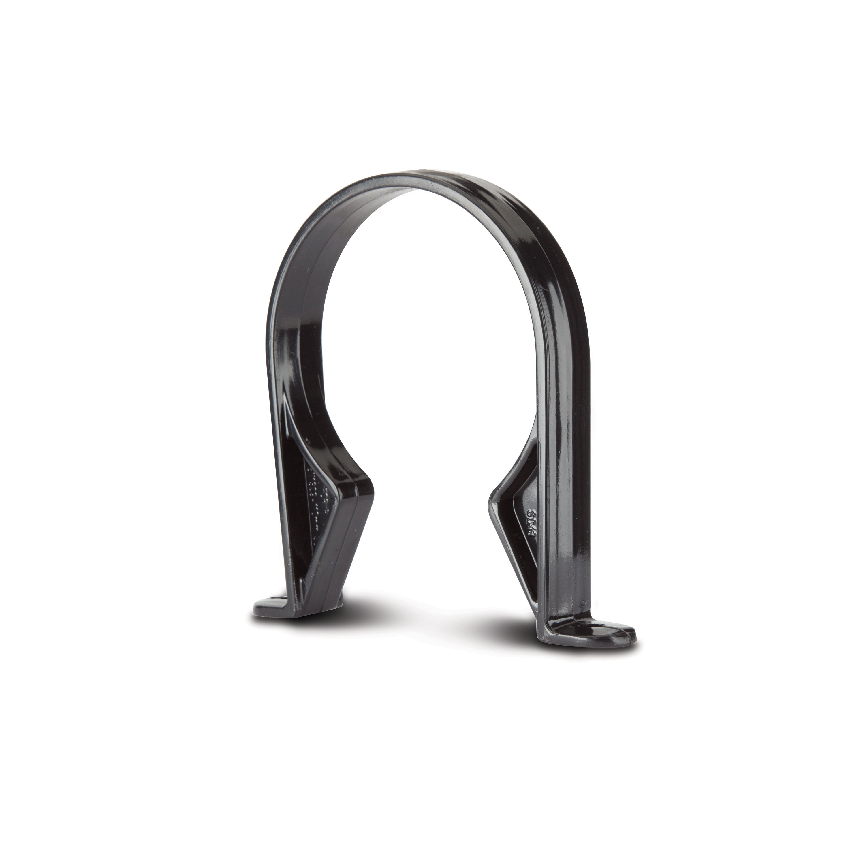 Polypipe 82mm Pipe Clips Black