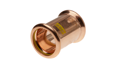 Navigator Press Fit Gas Straight Coupling 15mm Copper PFGC-15