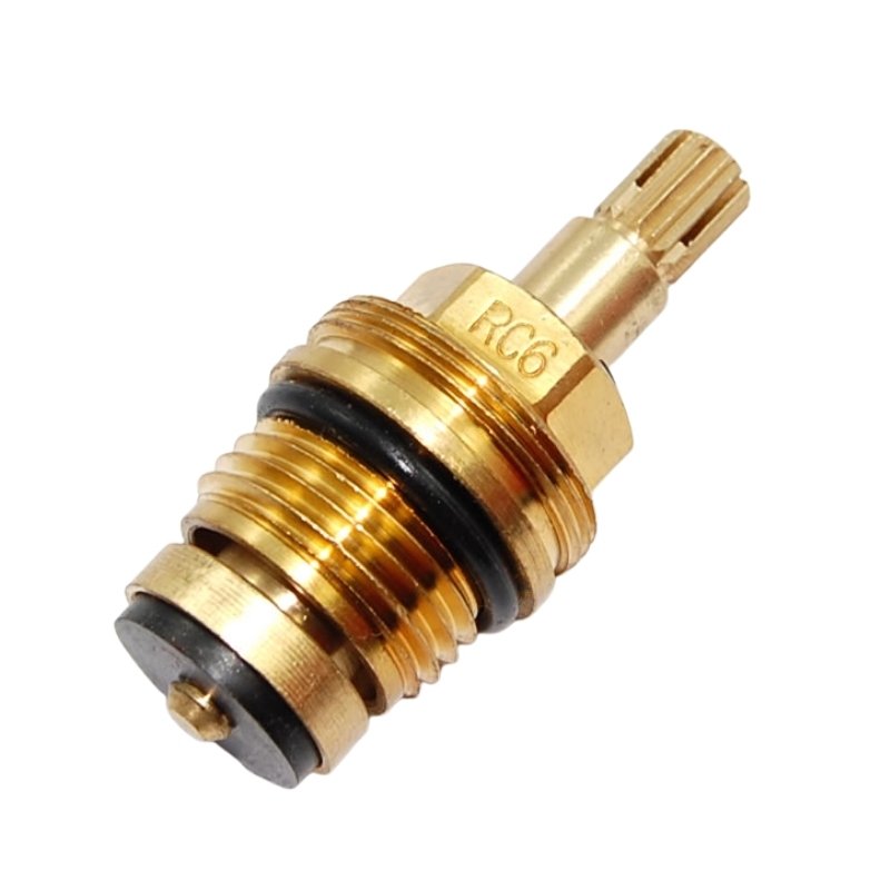 1/2" Single Rubber Screwdown Tap Cartridge Hot/Cold RC6