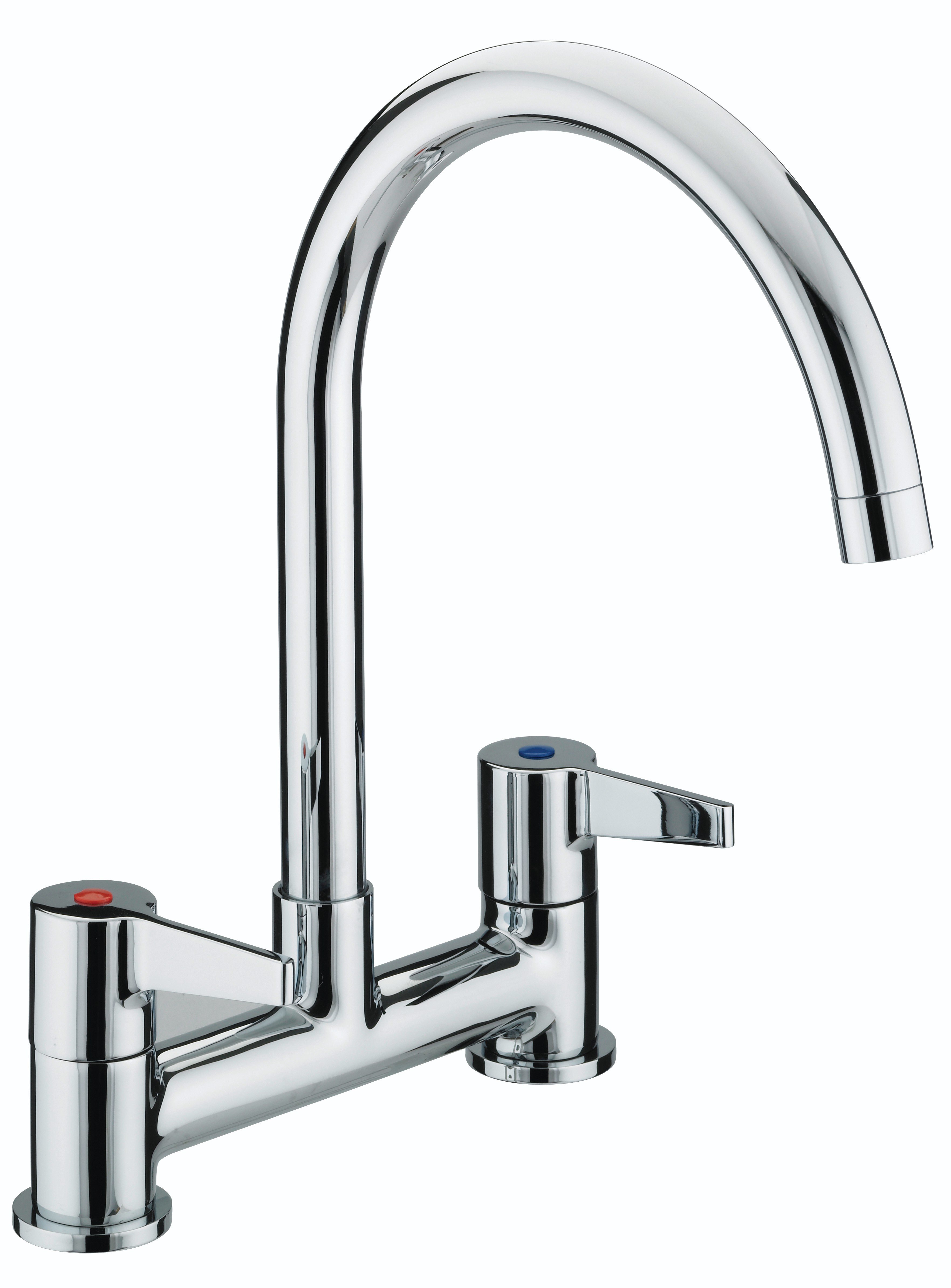 Bristan Design Utility Lever Deck Sink Mixer Chrome DUL DSM C