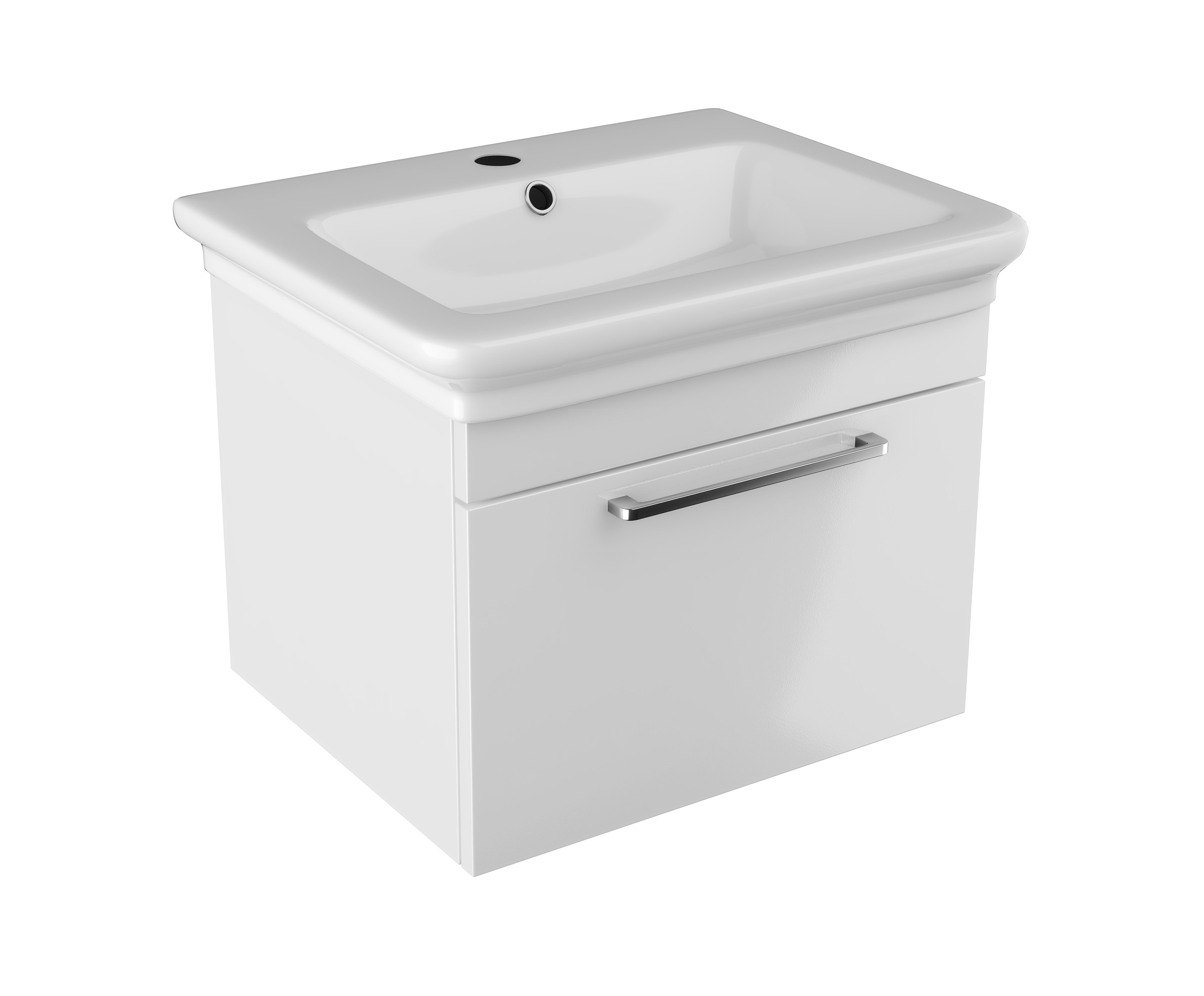 Instinct Kiso 600mm Wall Mounted Unit with Single Drawer INSKI021