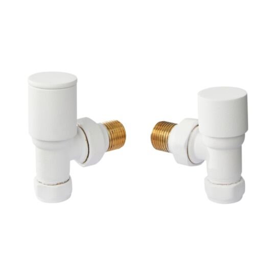 Instinct Contemporary Radiator Valves Angled ½" x 15mm INCNT003AP-ZWS