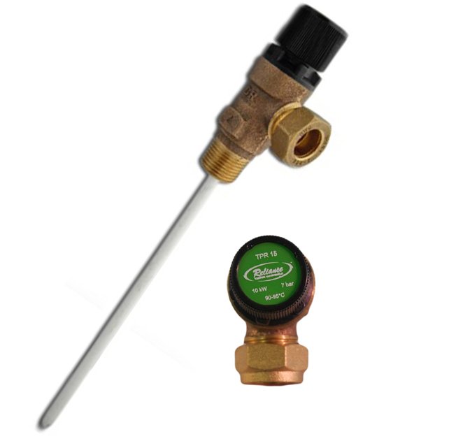 7 Bar 15mm x 1/2’’ Temperature and Pressure Relief Valve HRP0175