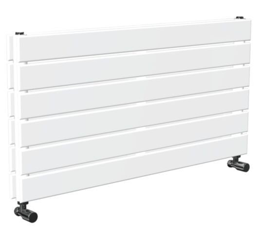 Tucker French 452 x 900mm Double Panel White Horizontal Radiator (Heating Only)