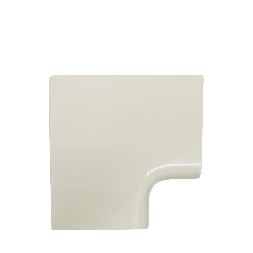 Diversitech Ivory 140mm External ASHP Trunking 90 Degree Flat Bend