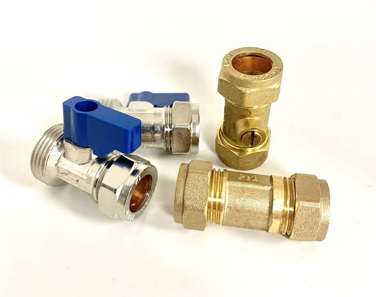 Calmag 15mm Installation Valves for NE Non Electrical Water Softener WS-INSTALL-VALVES