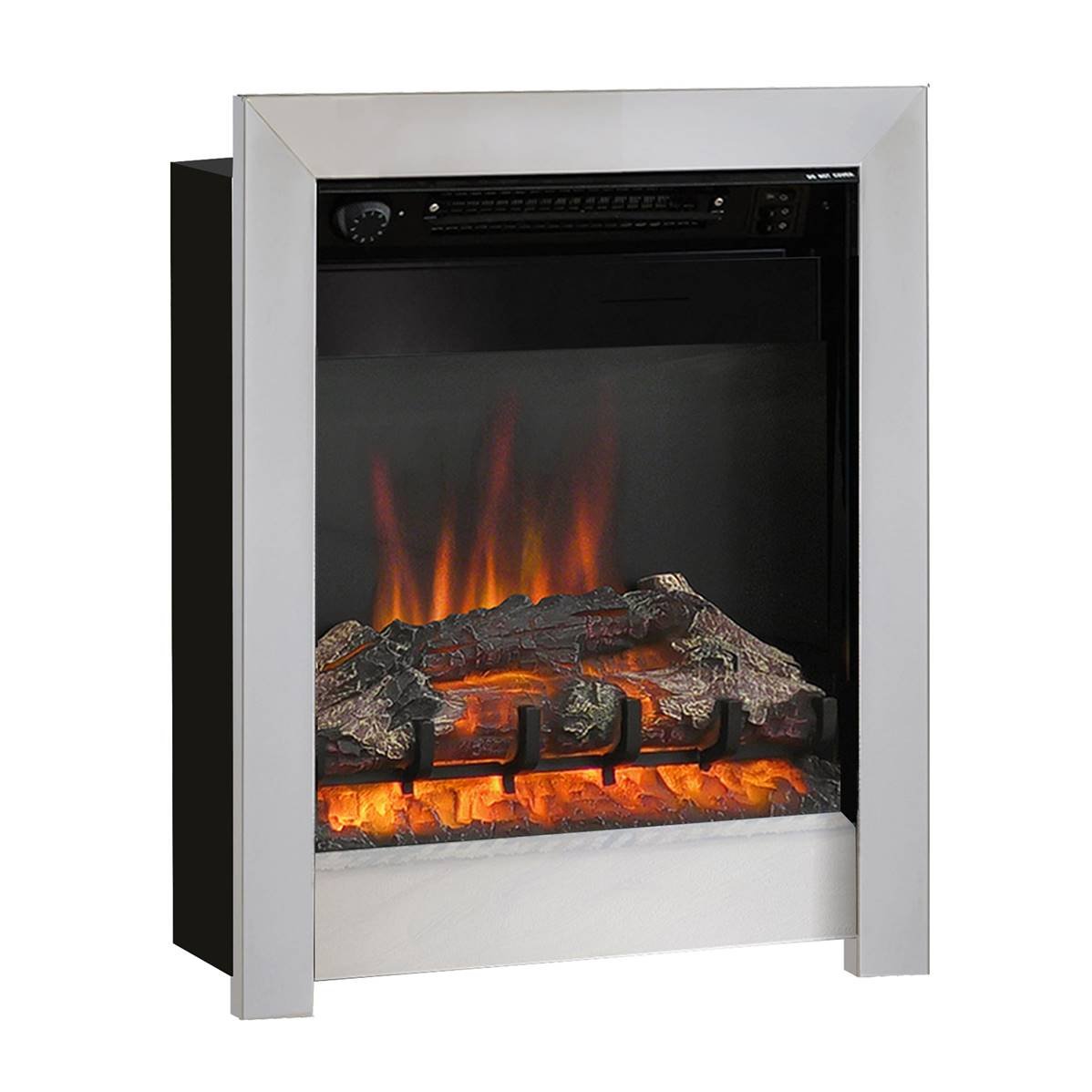 Be Modern FLARE Athena 16" Inset Electric Fire in Chrome 158453 