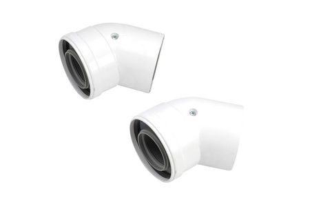 Vaillant HE 125mm 2 x 45 DEG BENDS 303211