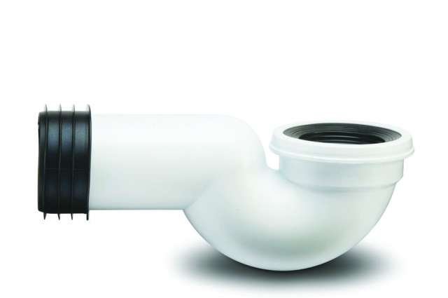 Polypipe KwickFit Swan Neck 90 Degree 4"/110mm Pan Connector
