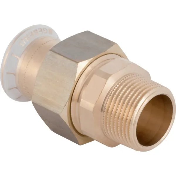 Geberit Mapress 22mm x 3/4" Copper Adaptor Union with Male Thread 65543