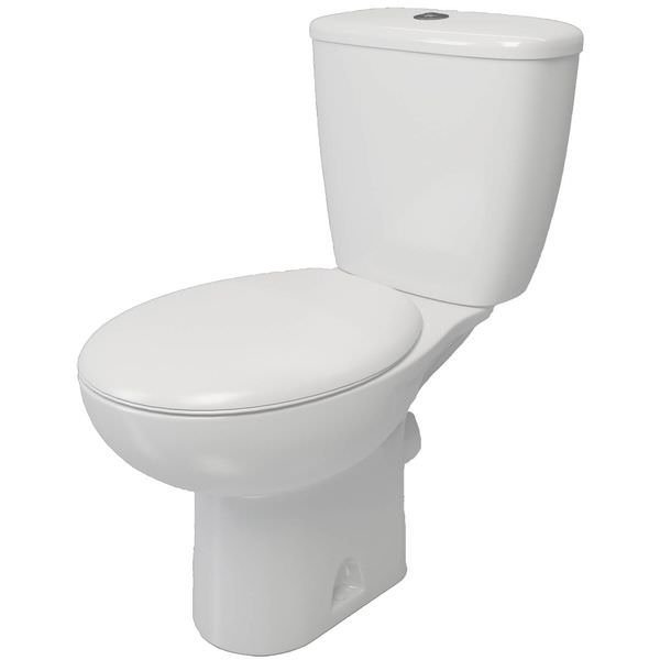 Lecico Trade Smooth Close Coupled Push Button WC pack inc SC seat