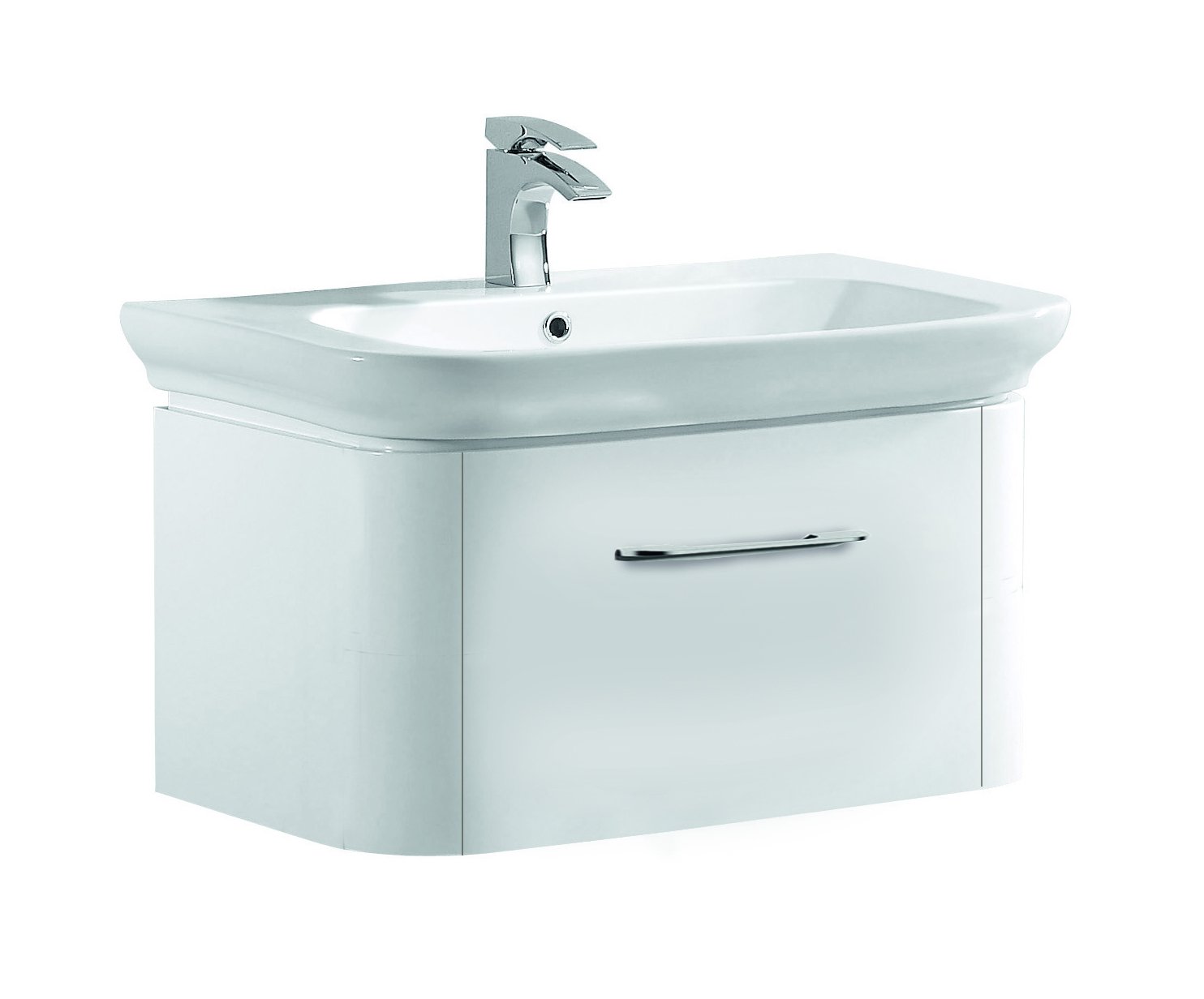 Instinct 600mm Wall Mounted Unit with Single Drawer INSCH021