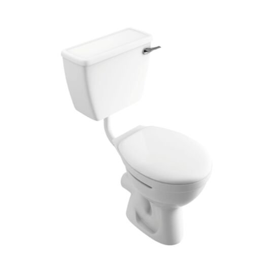 Tucker French Low Level Comfort Height Open Back WC Suite with Soft Close Seat