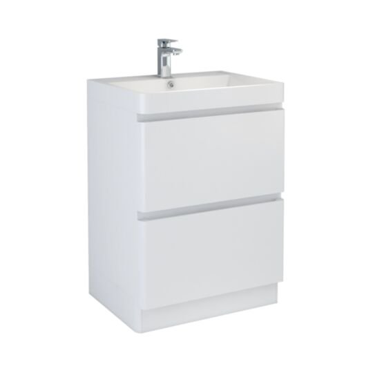 Tucker French Marlowe 600mm Floor Standing Two Drawer Basin Unit