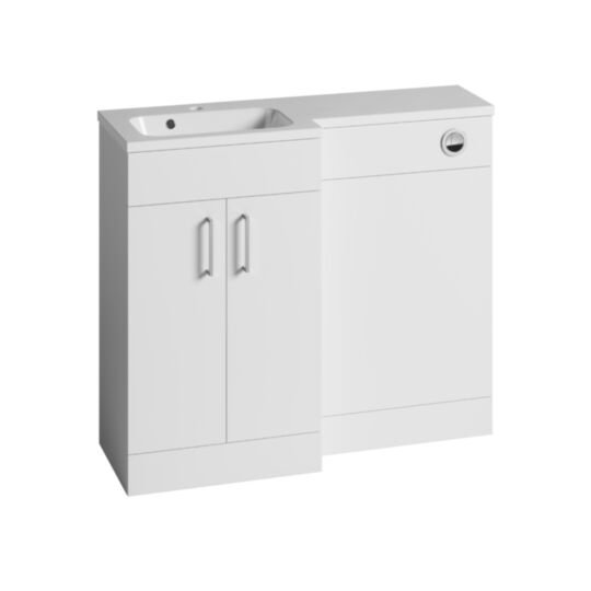 Tucker French Surry 600mm L-Shape Basin Unit (with 1200 x 340mm L-Shape Left Hand Basin)