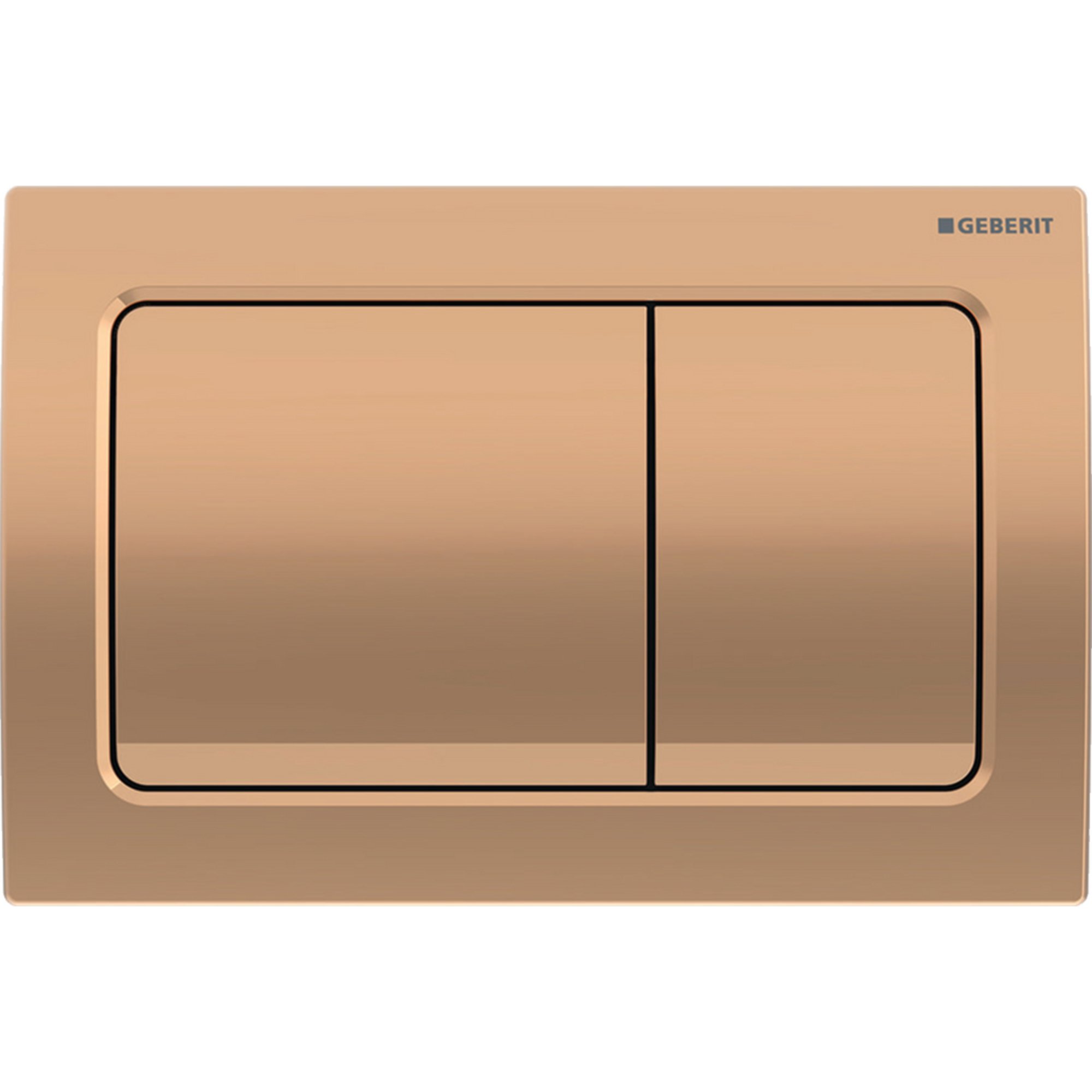 Geberit Alpha01 Square Dual Flush Plate - Red Gold 115.055.QA.1