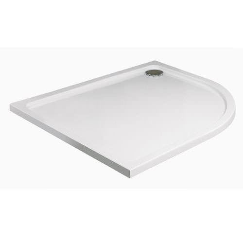 Just Trays Fusion 900x900mm Quadrant Shower Tray White F90Q100